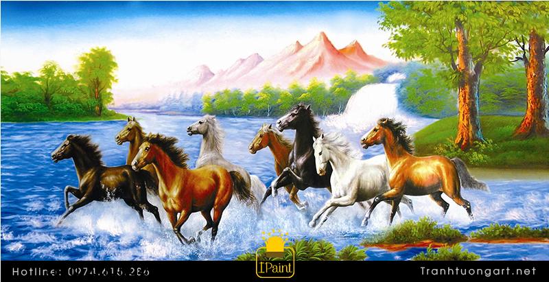 Bức tranh Ngựa phi nước đại