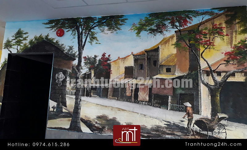 vẽ tranh tường phố cổ, Hà Nội